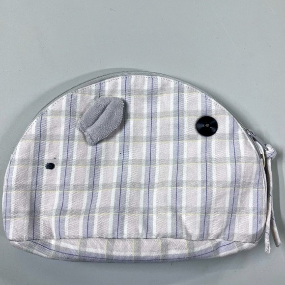 NWT Zara Home Kids Pastel Plaid Mouse Pouch OS - Picture 5 of 5